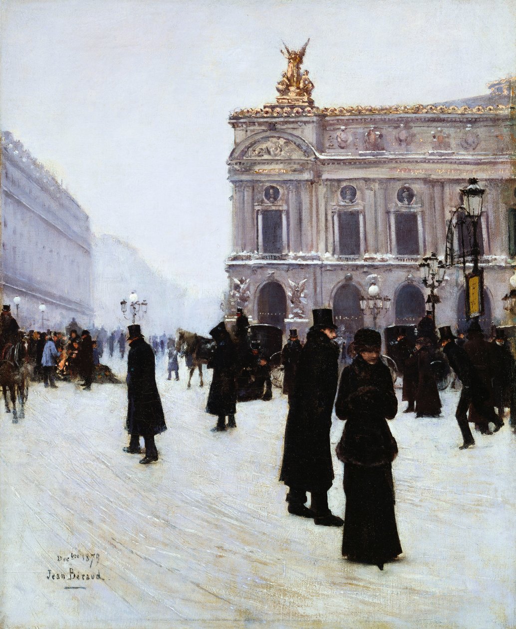 Mimo operu, Paříž, 1879 od Jean Beraud