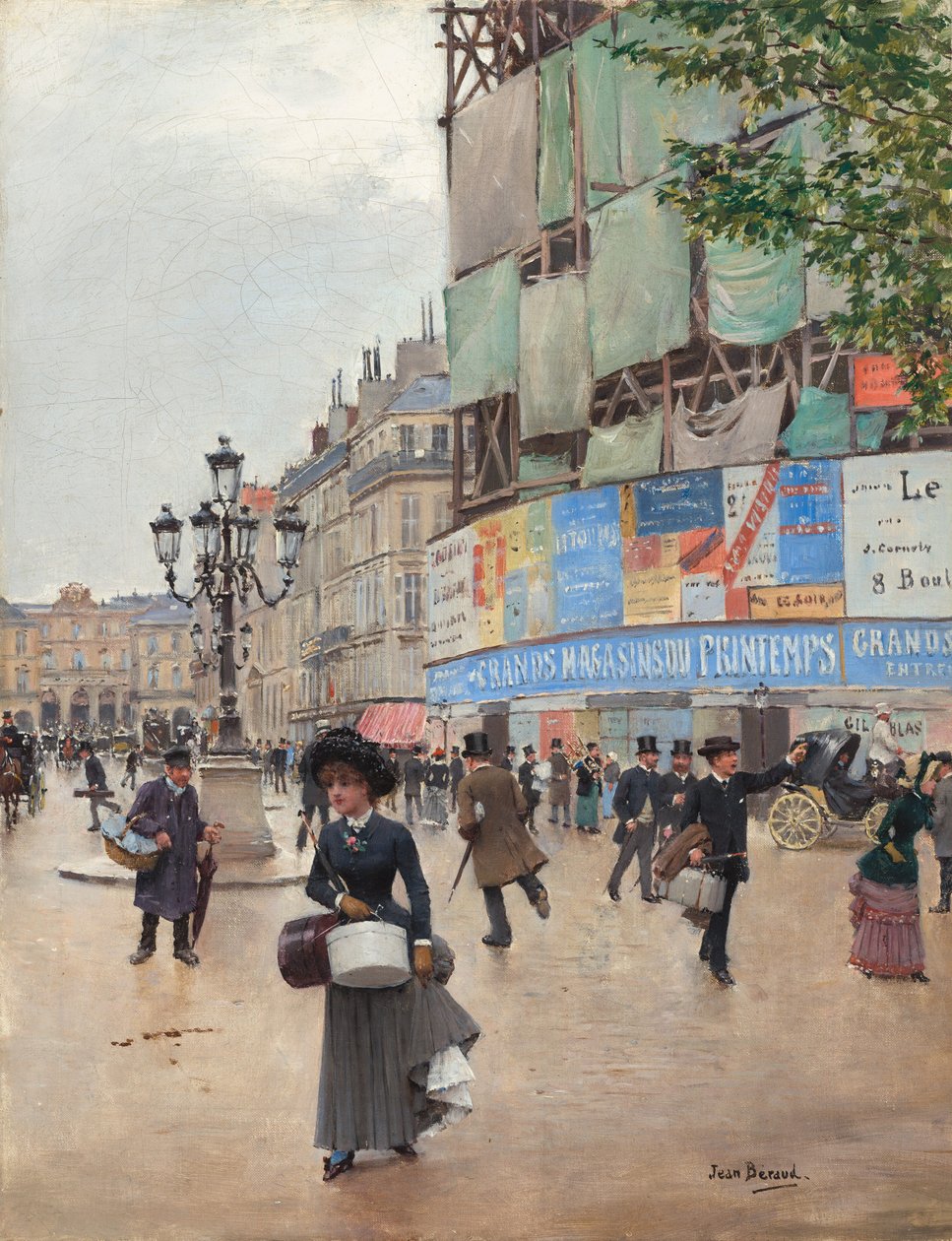 Paříž, rue du Havre, c. 1882. od Jean Beraud