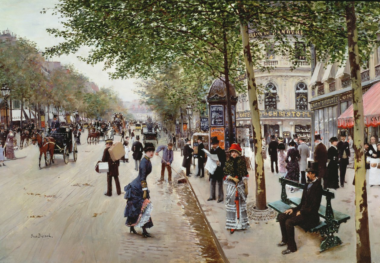 Pařížská pouliční scéna od Jean Beraud