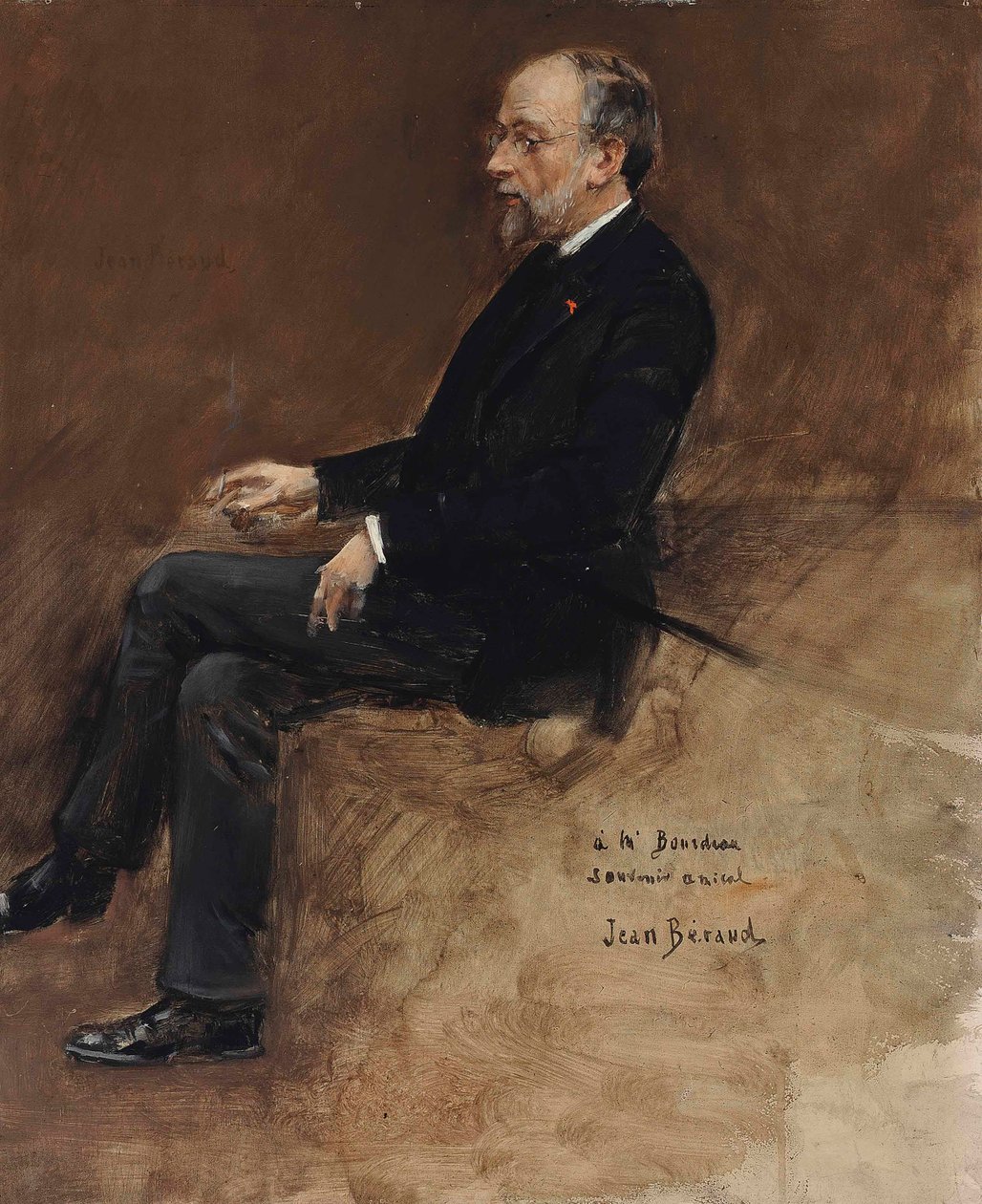 Portrét Hippolyte Taine (olej na panelu) od Jean Beraud