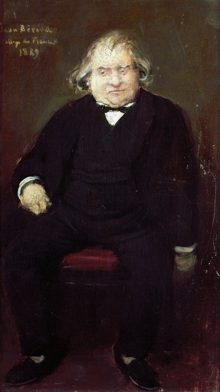 Portrét Josepha Ernesta Renana (1823-1892), francouzského historika, filosofa, filologa a spisovatele, od Jeana Berauda (1849-1935), Malba od Jean Beraud
