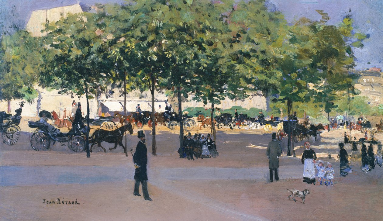 Promenáda v neděli odpoledne, Paříž od Jean Beraud