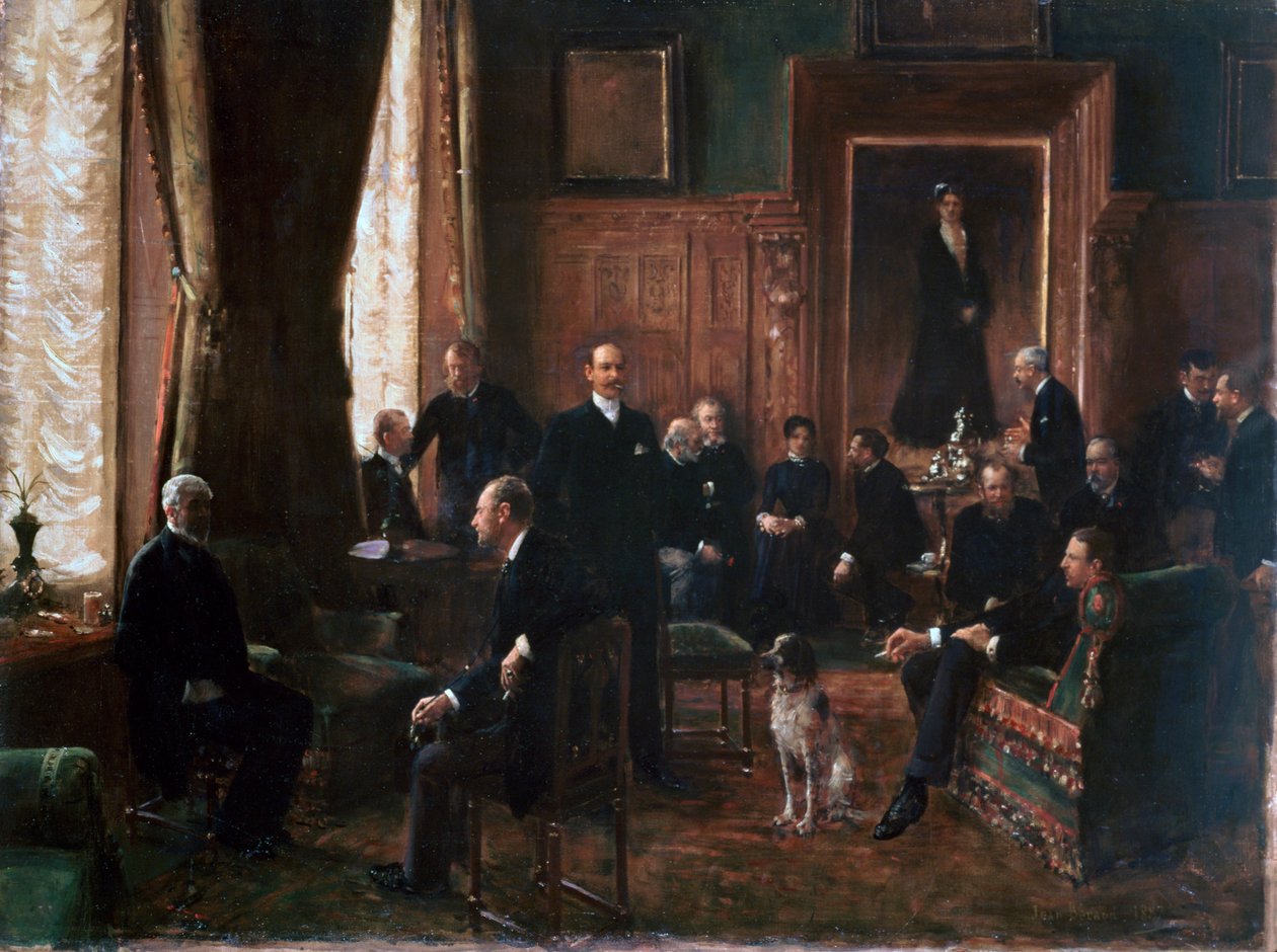 Salon hraběnky Potocké, 1887 od Jean Beraud