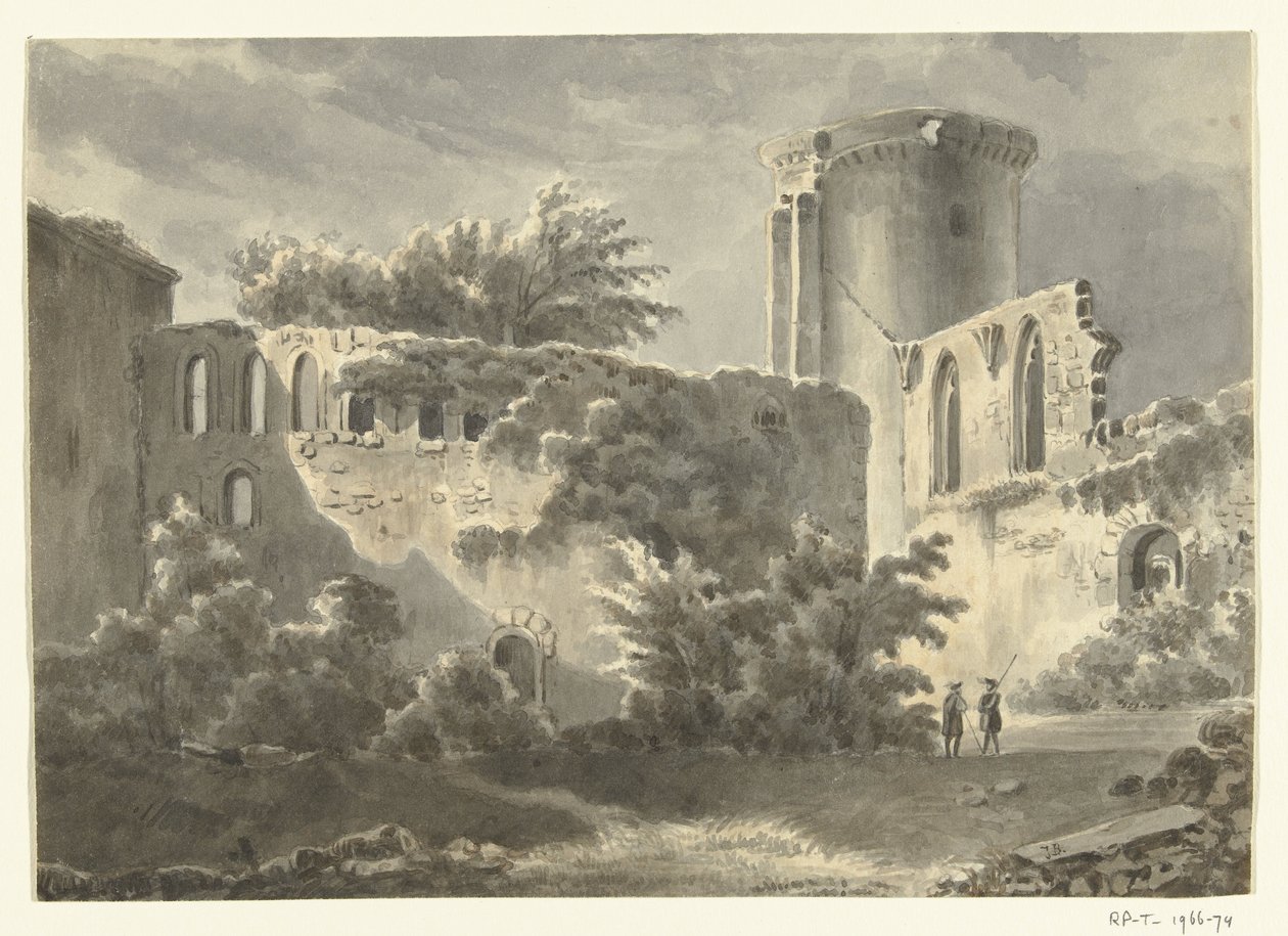 Pohled na nádvoří Château de Botwel od Jean Bernard