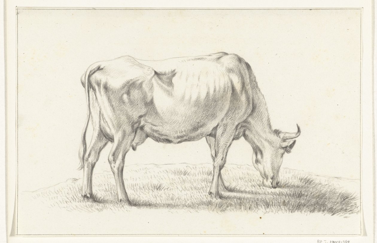 Pasoucí se kráva, vpravo od Jean Bernard