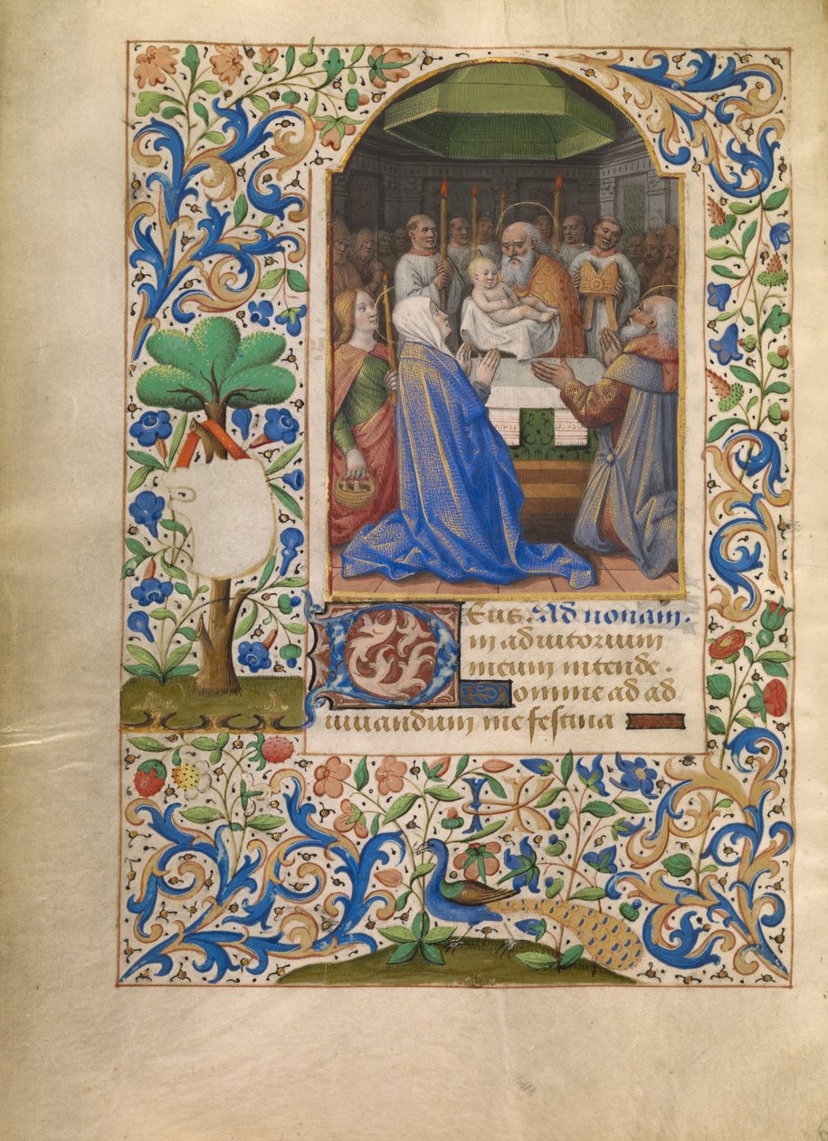 Die Darstellung im Tempel od Jean Bourdichon