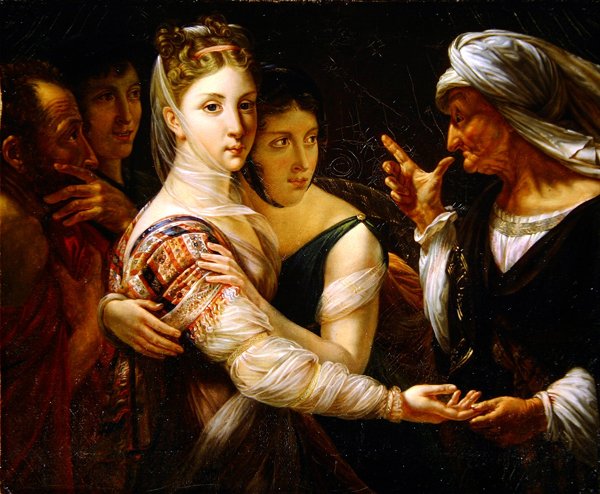 The Fortune Teller (olej na plátně) od Jean Broc