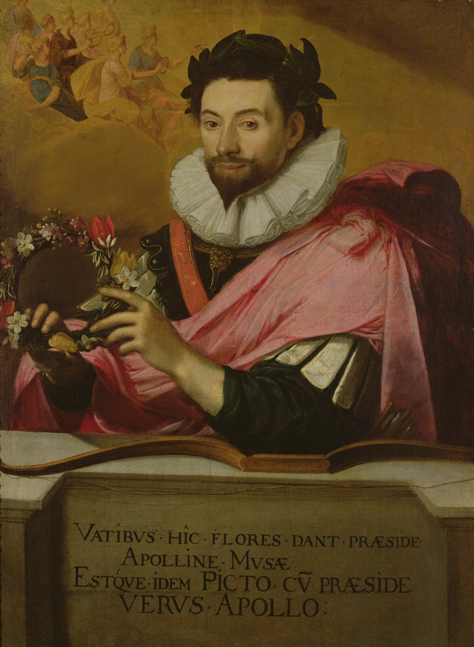 Portrét Jean de Caulet s korunou Apollo, 1635 od Jean Chalette