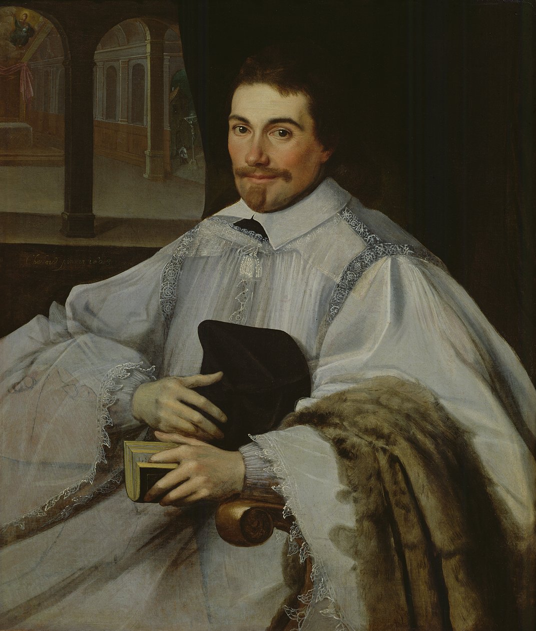 Portrét kanovníka, 1623 od Jean Chalette