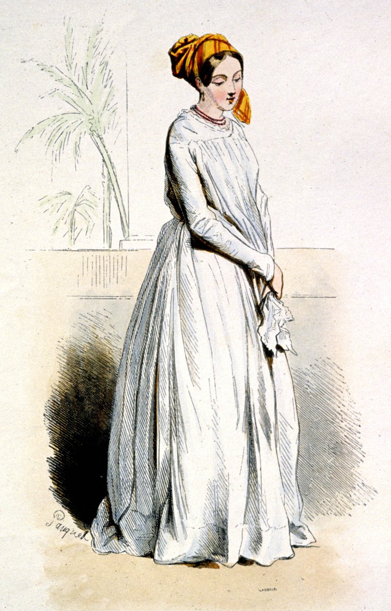 Kreolská žena z Cayenne, asi 1850 (rytina) od Jean Charles (1800 79) Pauquet