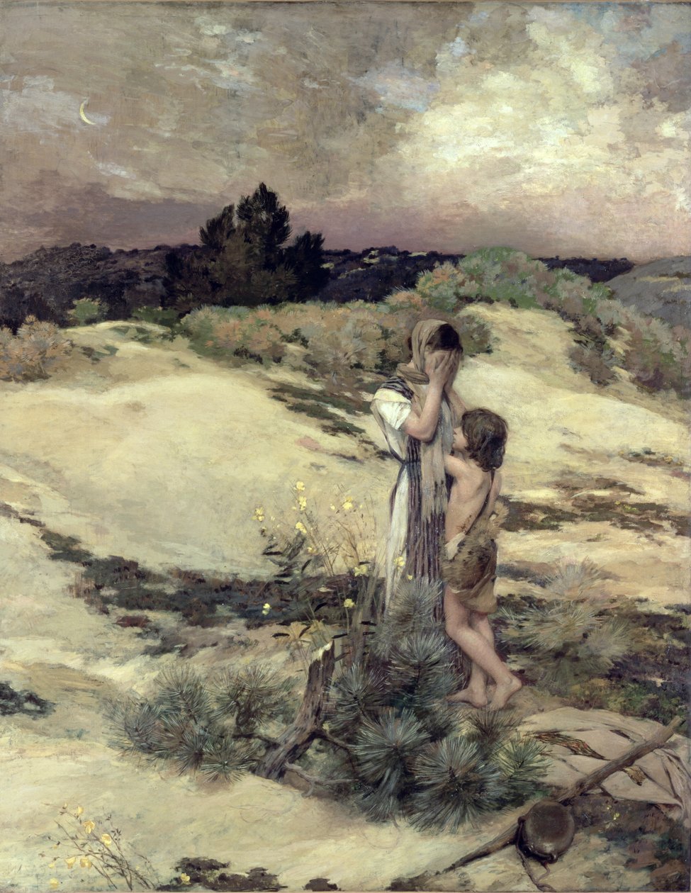 Hagar a Ismael od Jean Charles Cazin