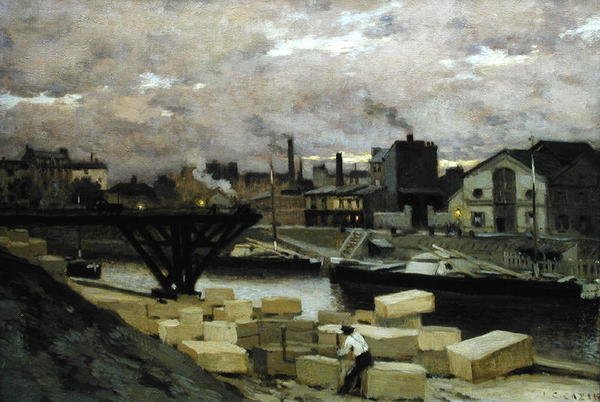 The Quays, cca 1885-90 od Jean Charles Cazin