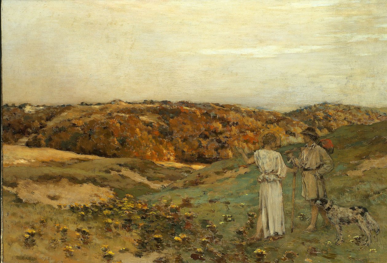 Tobiáš a anděl, 1878 od Jean Charles Cazin