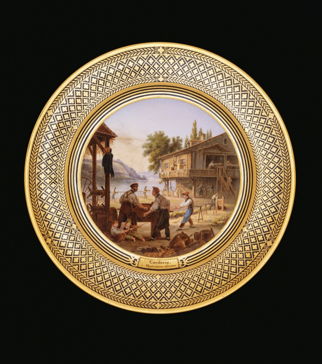 Corderie, kolem 1820-35 od Jean Charles Develly