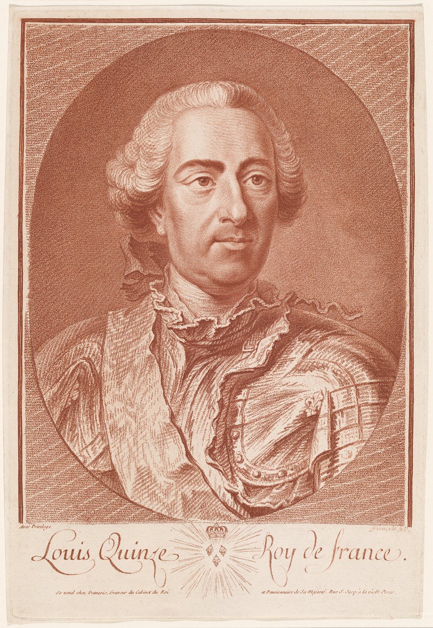 Louis Quinze, král Francie (Louis XV) od Jean Charles François