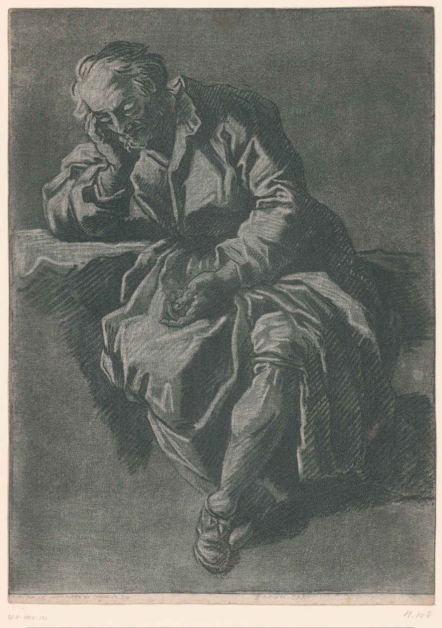 sedícího muže od Jean Charles François