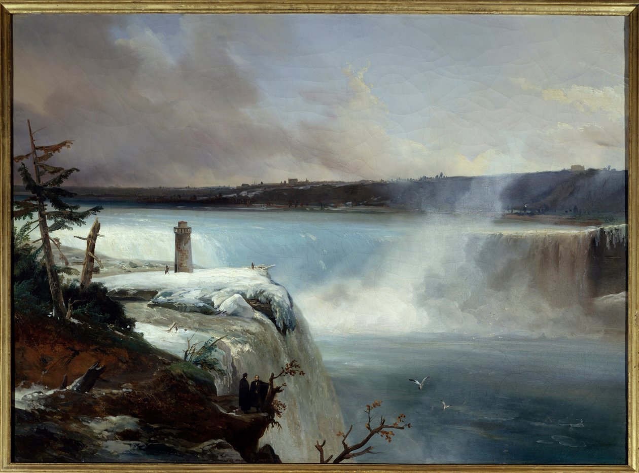 Niagarské vodopády. Obraz Jean Charles Remond (1795-1875) od Jean Charles Joseph Rémond