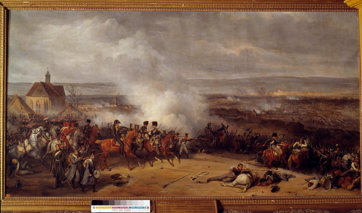 Bitva u Laubresselu u Troyes 3. března od Jean Charles Langlois
