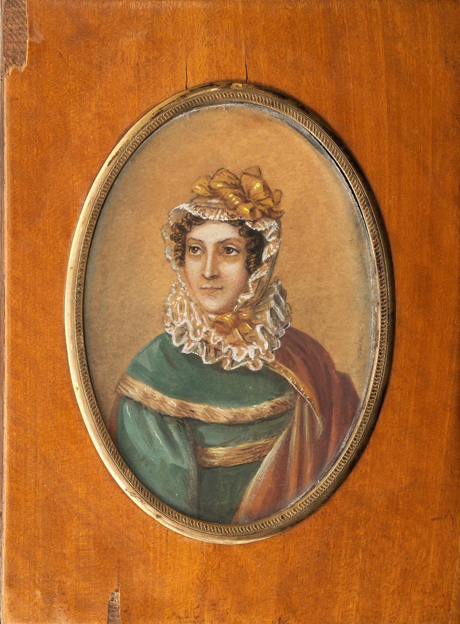 Portrét Jeanne Louise Henriette Campan, rozené Genet 1752-1822 od Jean Charles Nicaise Perrin