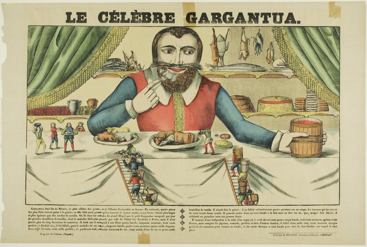 Slavný Gargantua od Jean Charles Pellerin