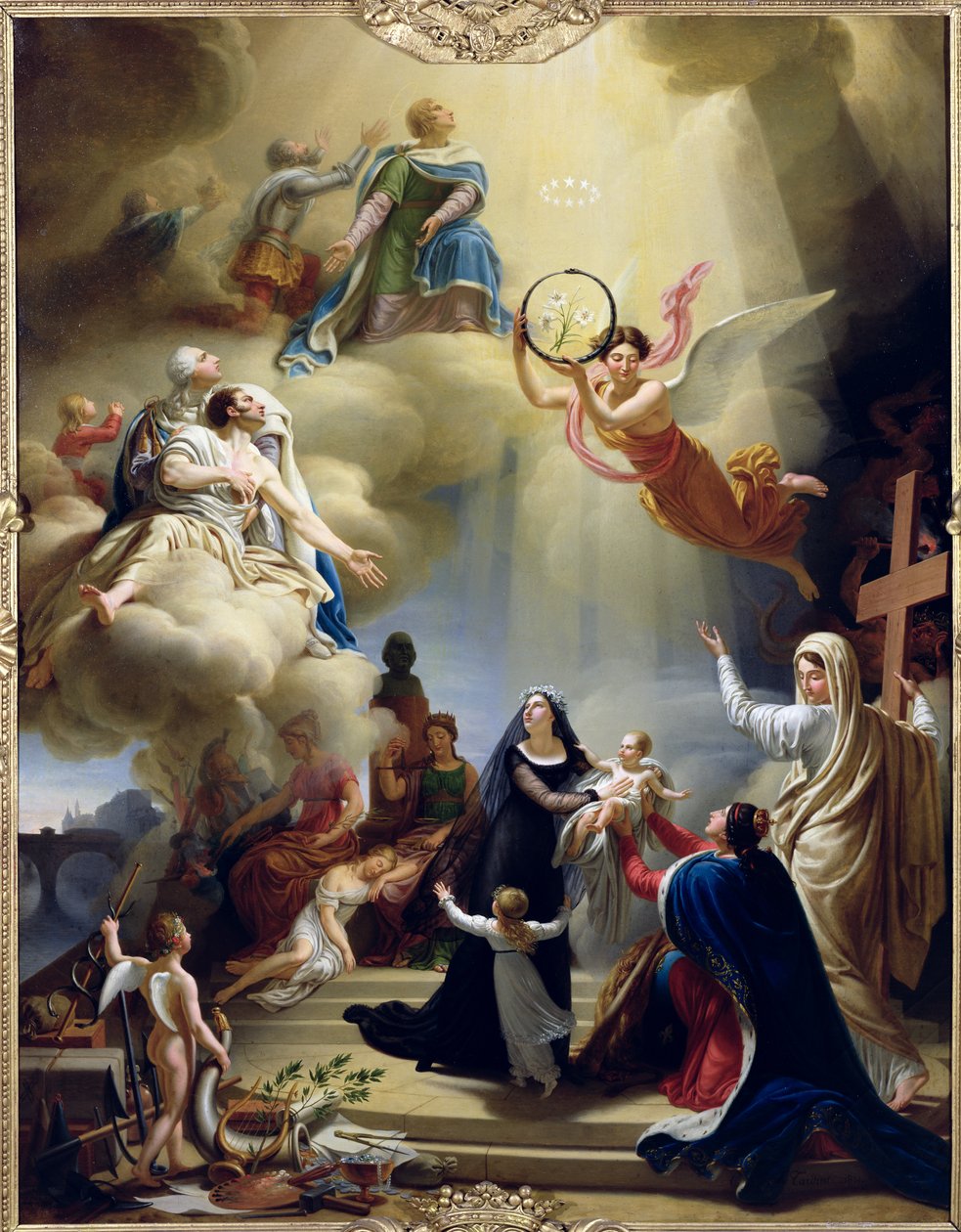 Alegorie na počest narození Henriho de France (1820-83) vévody z Bordeaux v roce 1820, 1821 od Jean Charles Tardieu