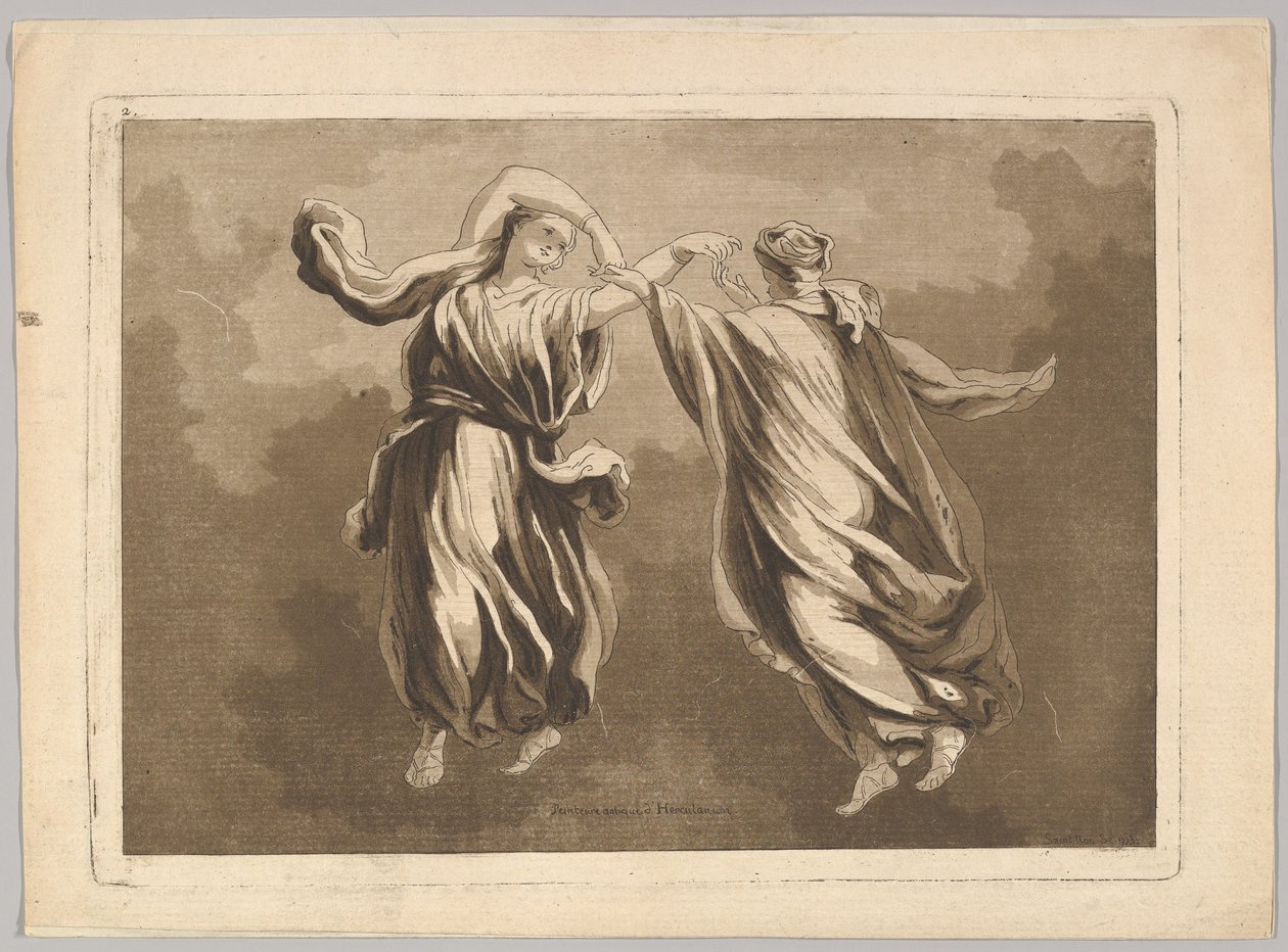 Vybrané fragmenty z nejzajímavějších obrazů a obrazů Pal..., 18. století. od Jean Claude Richard Saint Non