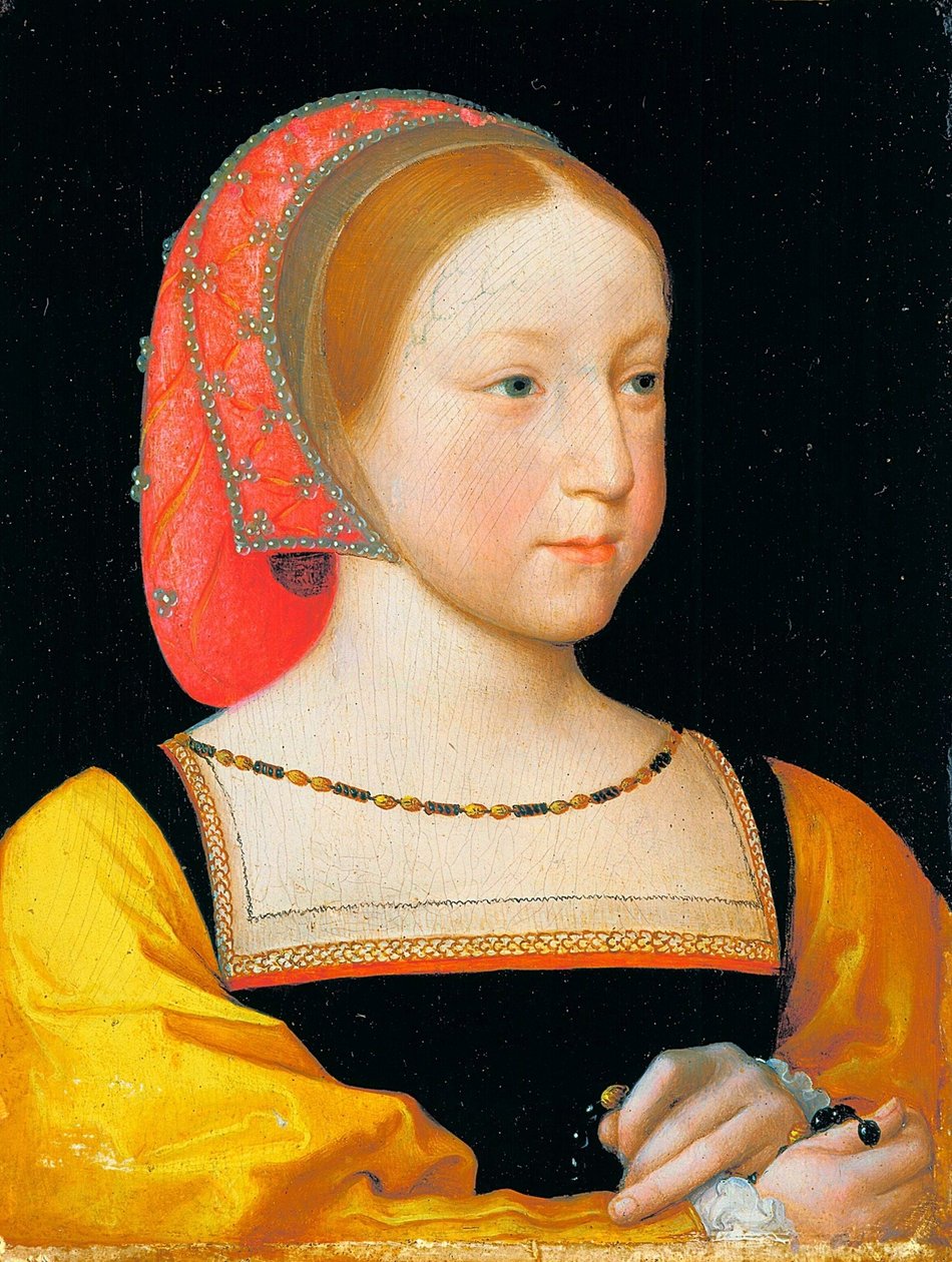 Francouzsky: Portrait de Charlotte de Valois Portrét Šarloty Francouzské od Jean Clouet