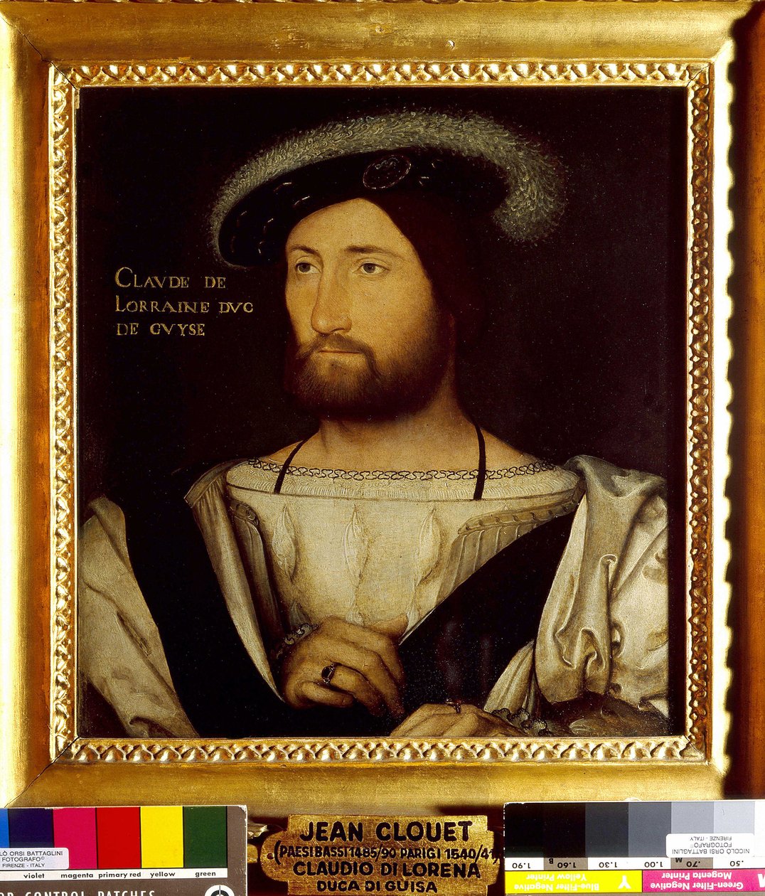 Portrét Clauda de Lorraine, prvního vévody z Guise od Jean Clouet