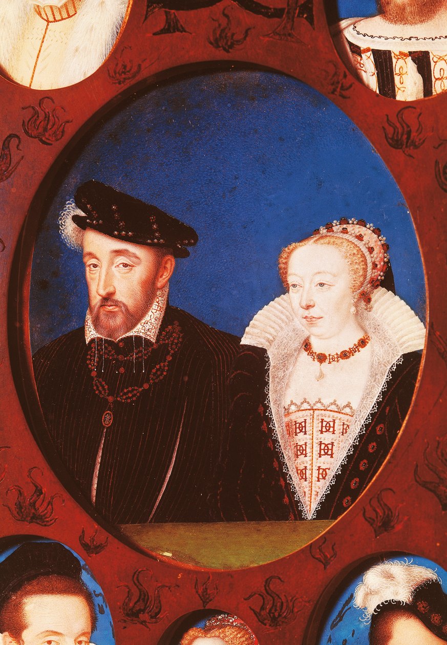 Portrét Jindřicha II z Francie (Saint-Germain-en-Laye od Jean Clouet
