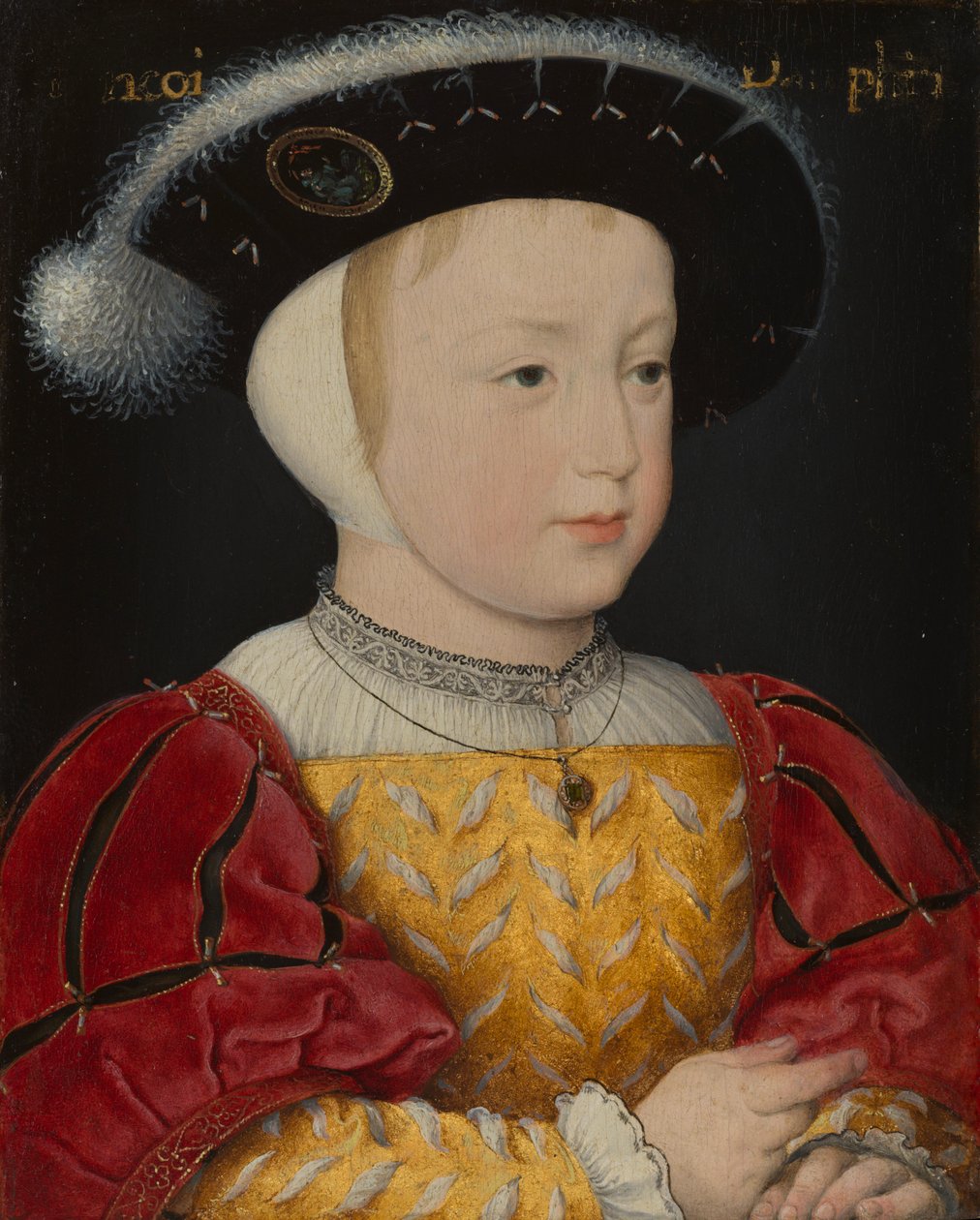 Dauphin François, syn francouzského krále Françoise I. od Jean Clouet