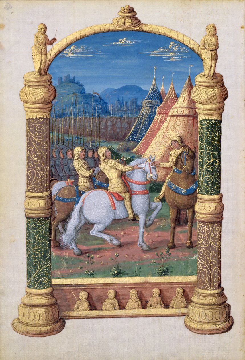 paní Lat. Q.v.I.126 f.63v David a Absalom ve válce o korunu, z „Knihy hodin Ludvíka d