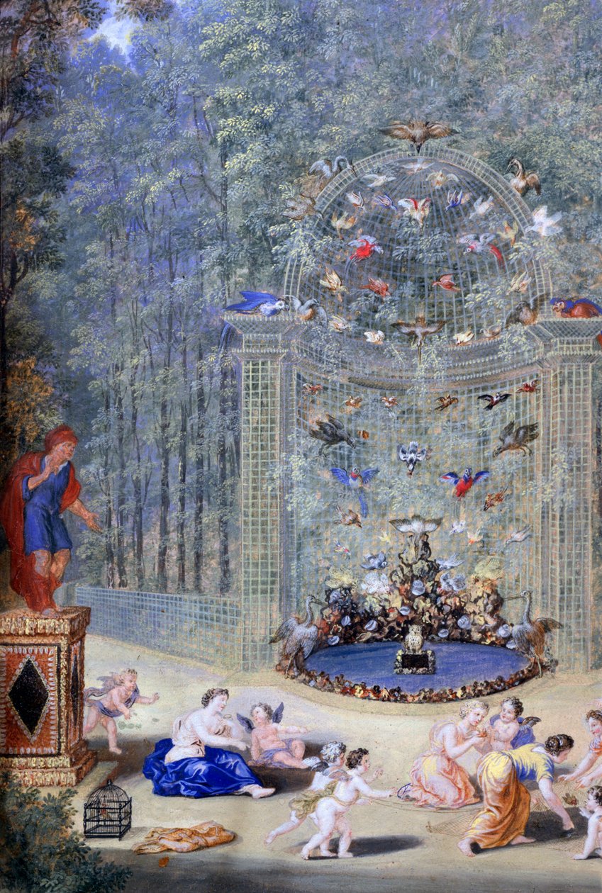„Vchod do bludiště ve Versailles“, 1693 od Jean Cotelle the younger