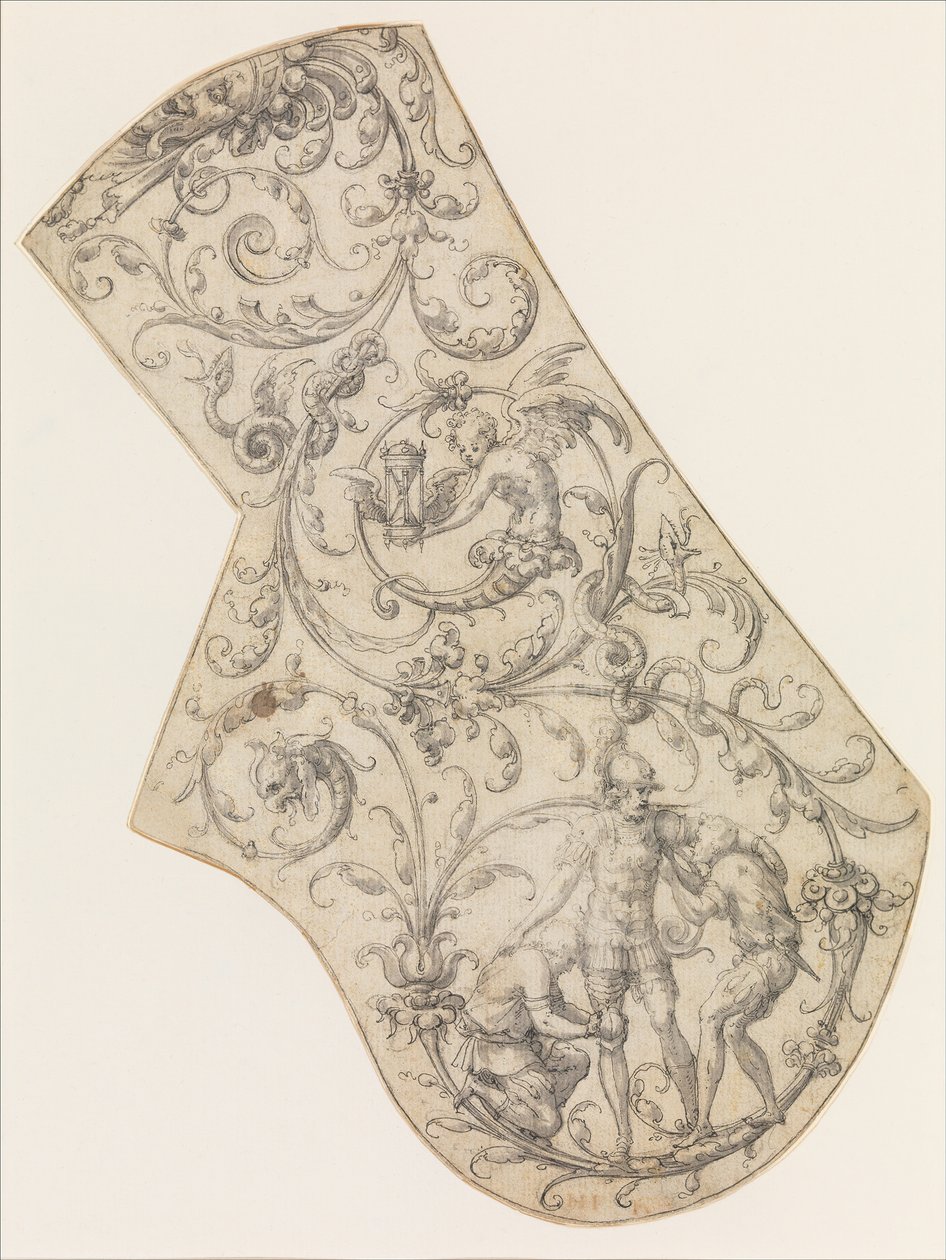 Design pro pravý Pauldron of a Parade Armor, ca. 1555. od Jean Cousin the Elder.