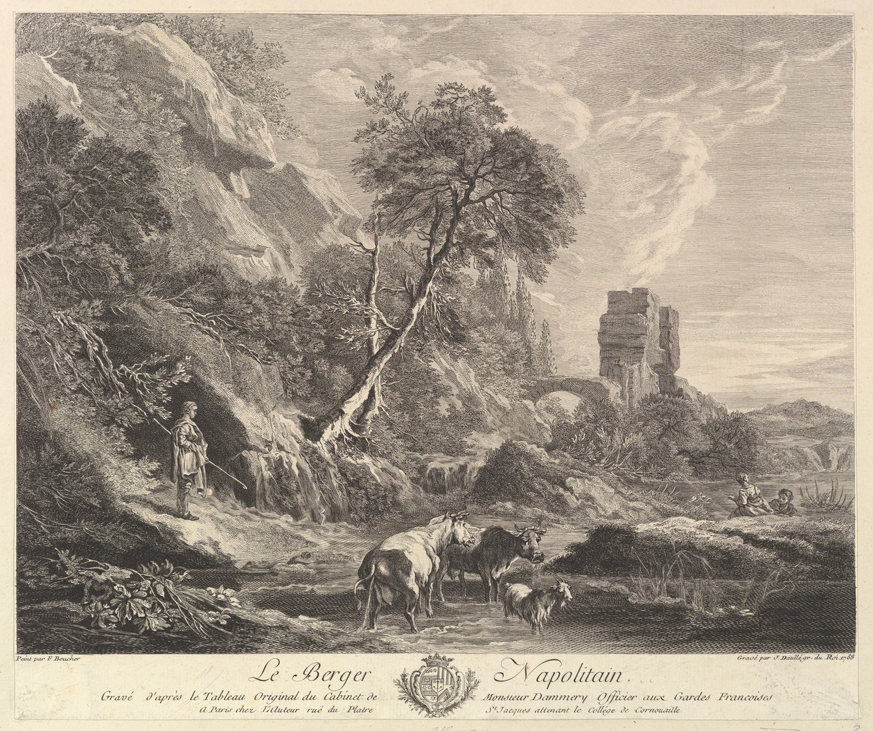 Neapolský ovčák, 1758. od Jean Daullé