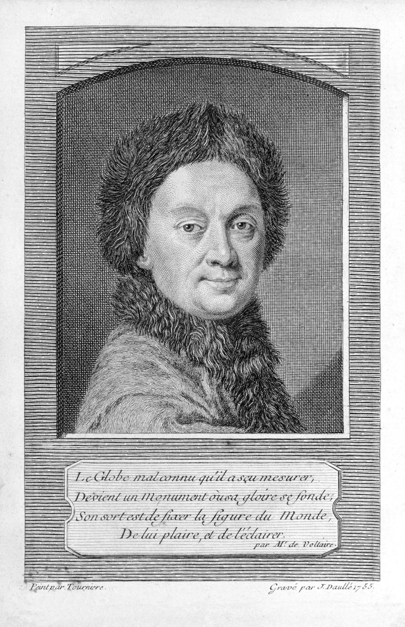 Pierre-Louis Moreau de Maupertuis, astronom (1698 - 1759). od Jean Daullé
