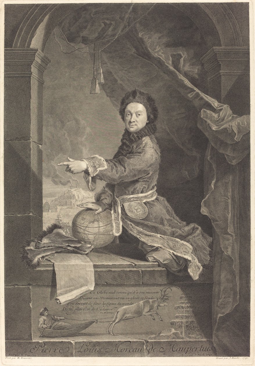 Pierre Louis Moreau de Maupertuis od Jean Daullé after Robert Levrac Tournieres