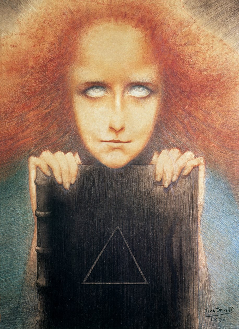 Portrét paní Stuart Merillové od Jean Delville
