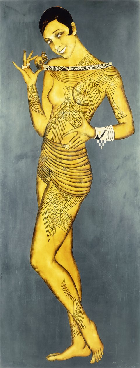 Josephine Baker, kolem roku 1927 (lak) od Jean Dunand