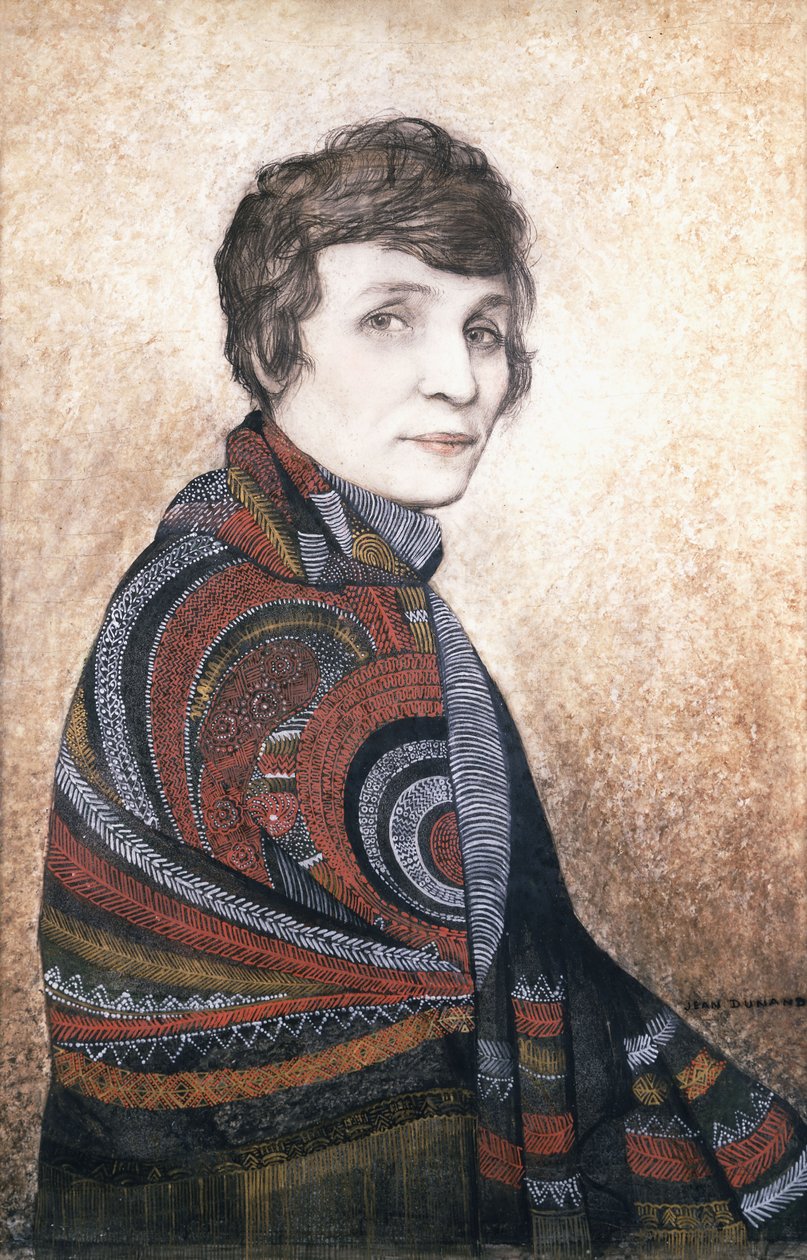 Portrét Louise Boulangerové od Jean Dunand
