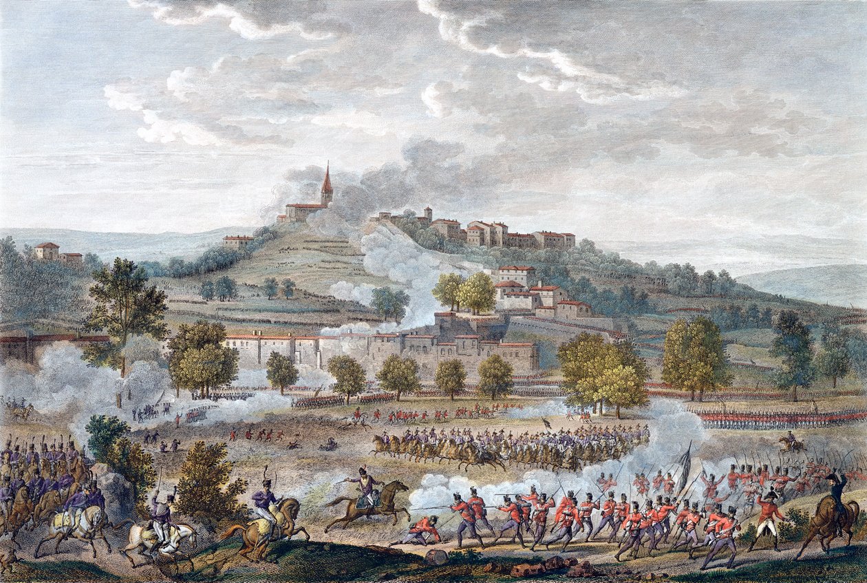 Bitva o Montebello a Casteggio, Itálie, 20 Prairial, rok 8 9 červen 1800 od Jean Duplessis Bertaux