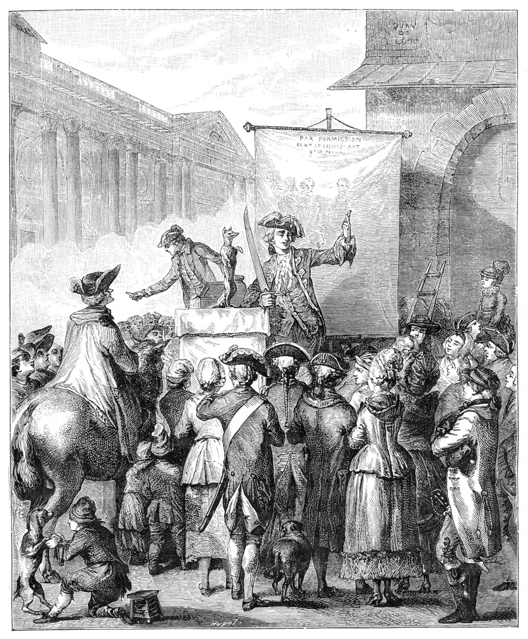 Šarlatán v Louvru, Paříž, 1885. od Jean Duplessis Bertaux