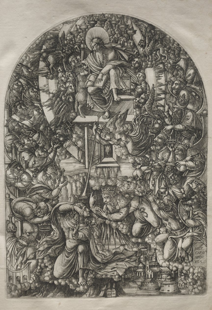 The Apocalypse: St. John Called to Heaven, 1546-1556. od Jean Duvet