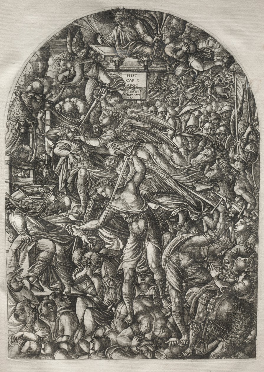 The Apocalypse: The Angel Sounding the Sixth Trumpet, 1546-1556. od Jean Duvet