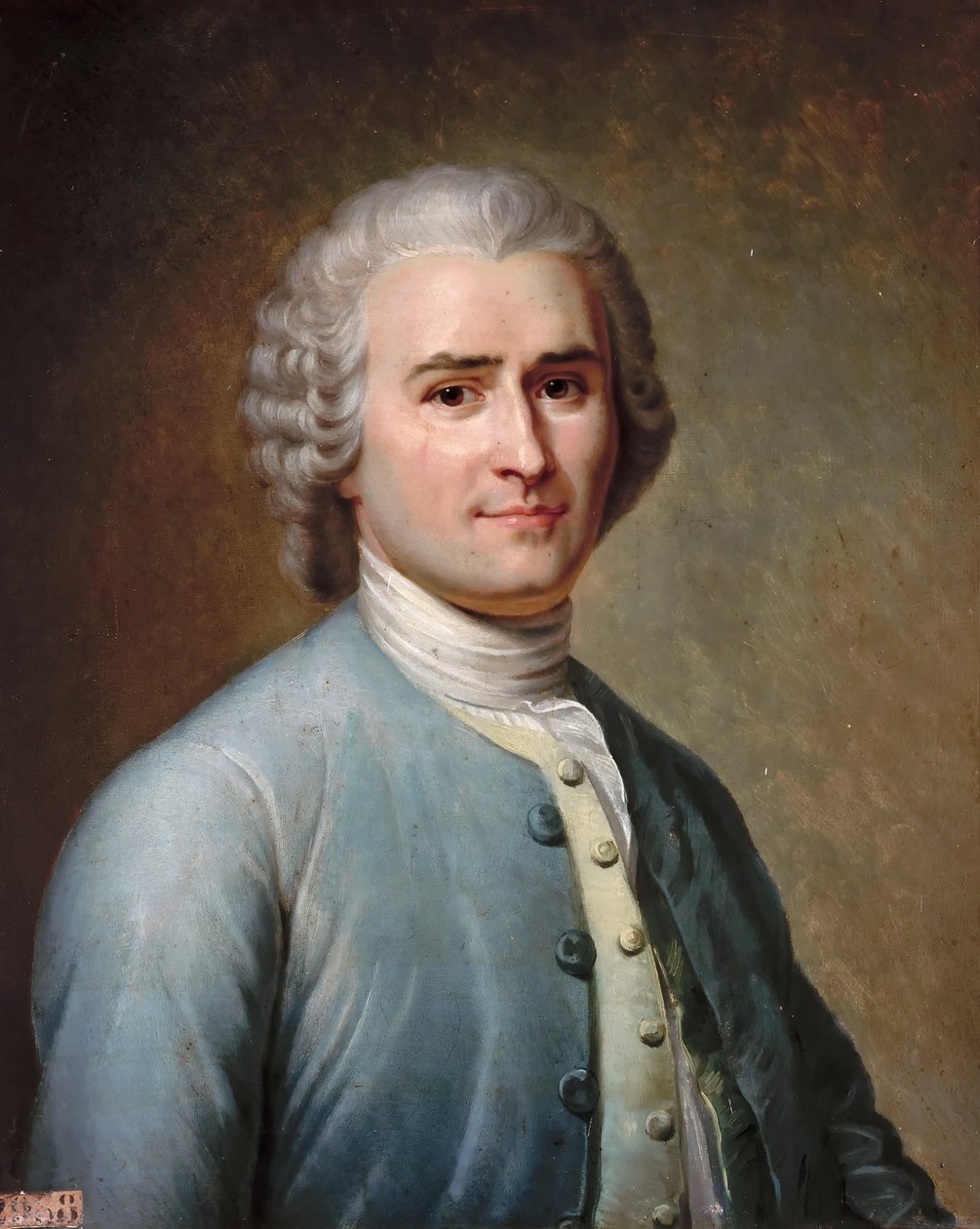 Portrét Jean-Jacques Rousseau 1712-1778 od Jean Edouard Lacretelle
