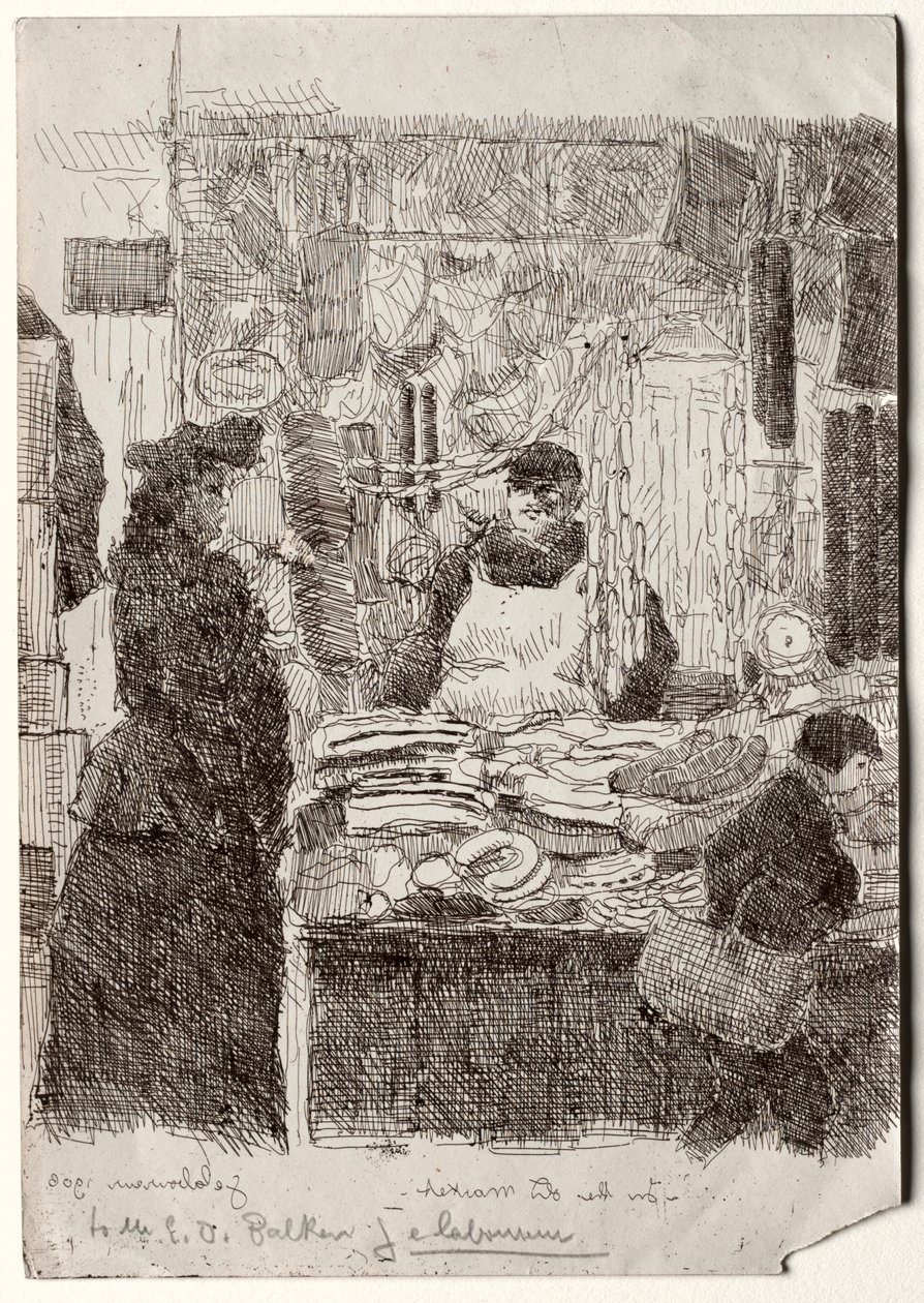 Na starém trhu od Jean Emile Laboureur