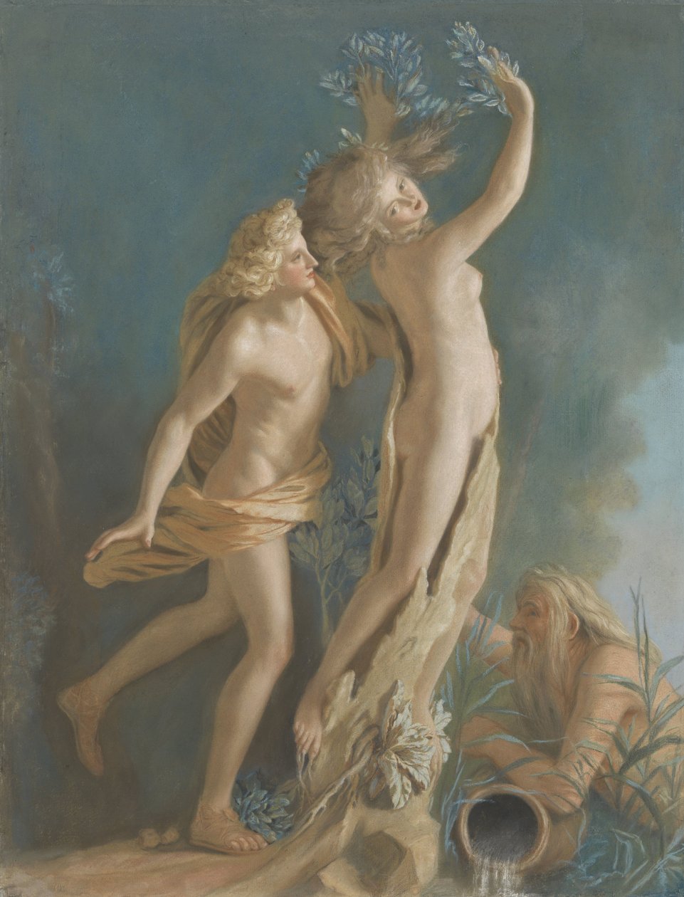 Apollo a Daphne, po Marble Group Lorenza Berniniho v Galleria Borghese v Římě Apollo a Daphne, po Marble Group Lorenza Berniniho v Galleria Borghese v Římě od Jean Étienne Liotard