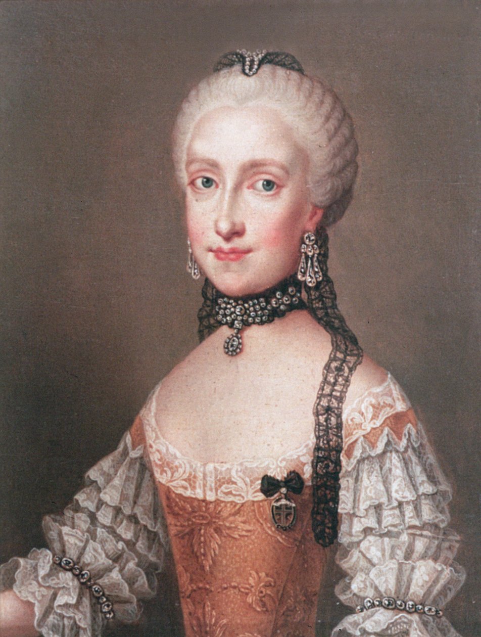 Infanta Maria Ludovica, dcera Karla III Španělského a manželka Leopolda II (1747-92), císař Svaté říše římské a velkovévoda z Toskánska od Jean Étienne Liotard