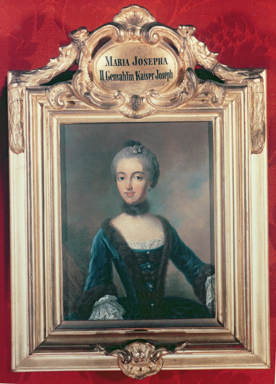 Marie Josefa Bavorská druhá manželka Josefa II. (1741-90) císař Svaté říše římské od Jean Étienne Liotard