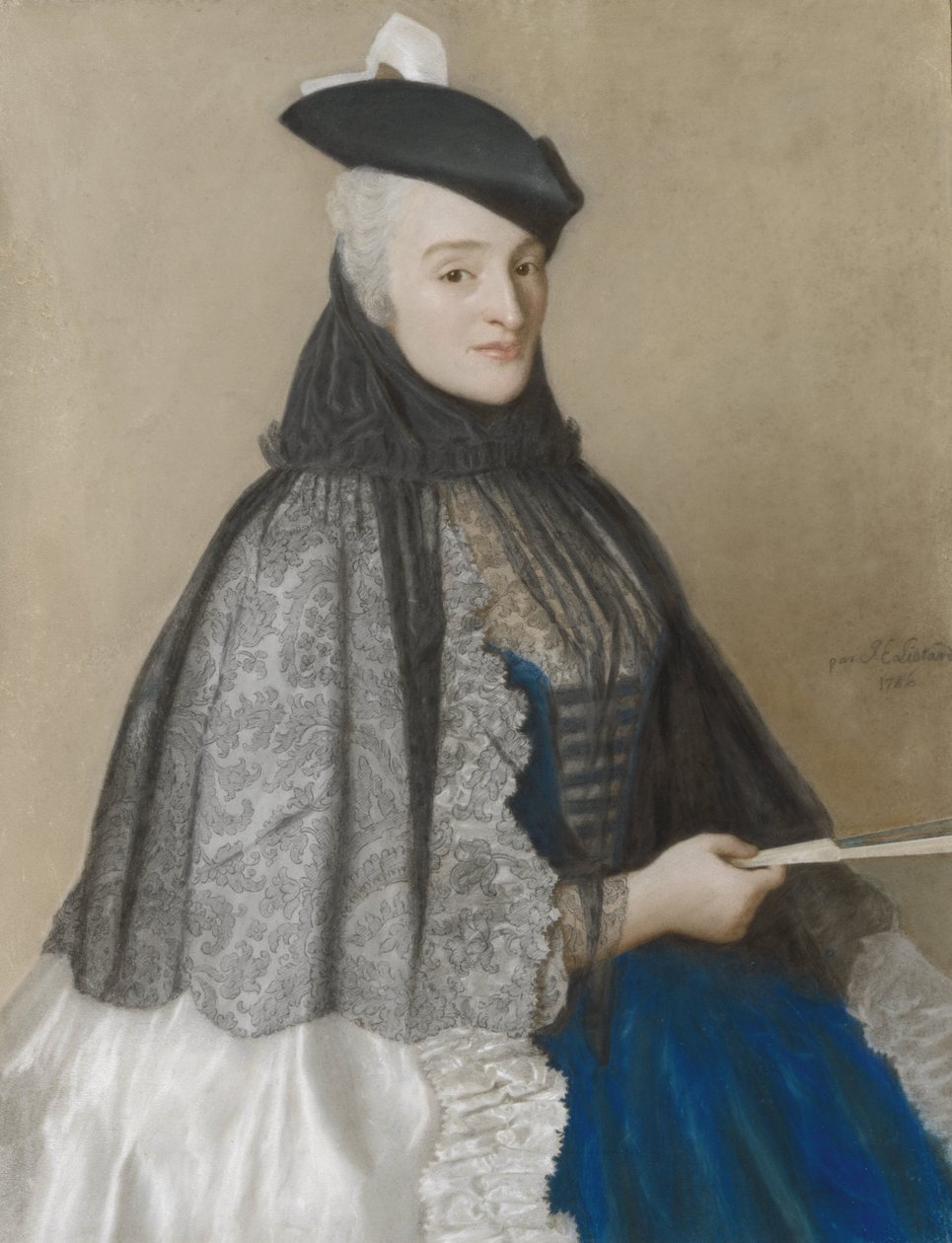 Portrét Catherine Bégon Portrét Catherine Bégon, manželka Josepha Bouëra od Jean Étienne Liotard