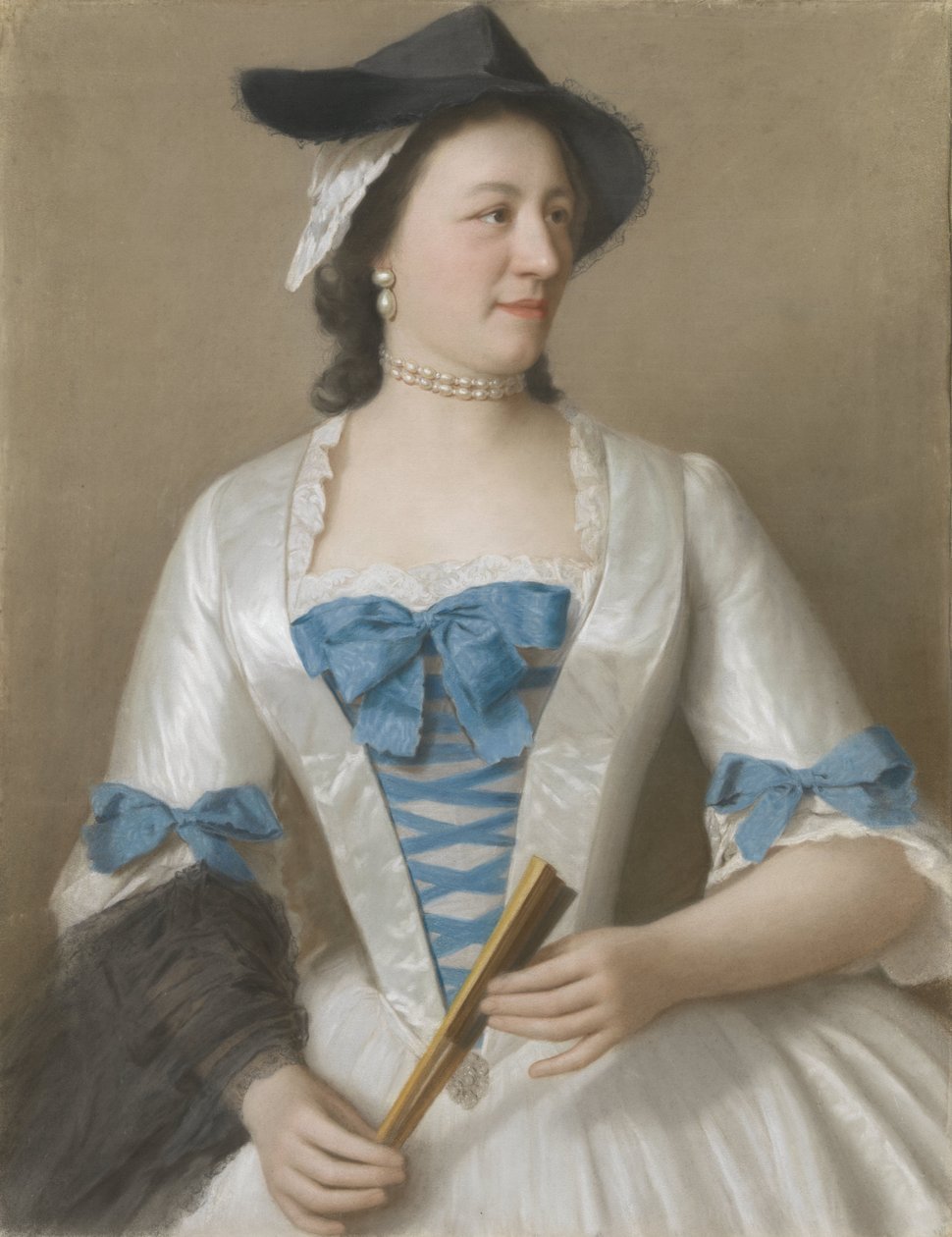 Portrét Jeanne-Elisabeth Sellon, Lady Tyrell Jeanne-Elisabeth Sellon (1705-1749), Lady Tyrell, echtgenot van Sir Charles Tyrell, 7de Baronet van Thornton (Buckinghamshire) od Jean Étienne Liotard